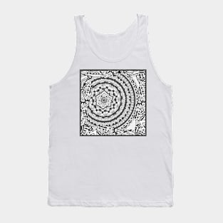 Zentangle mandala print Tank Top